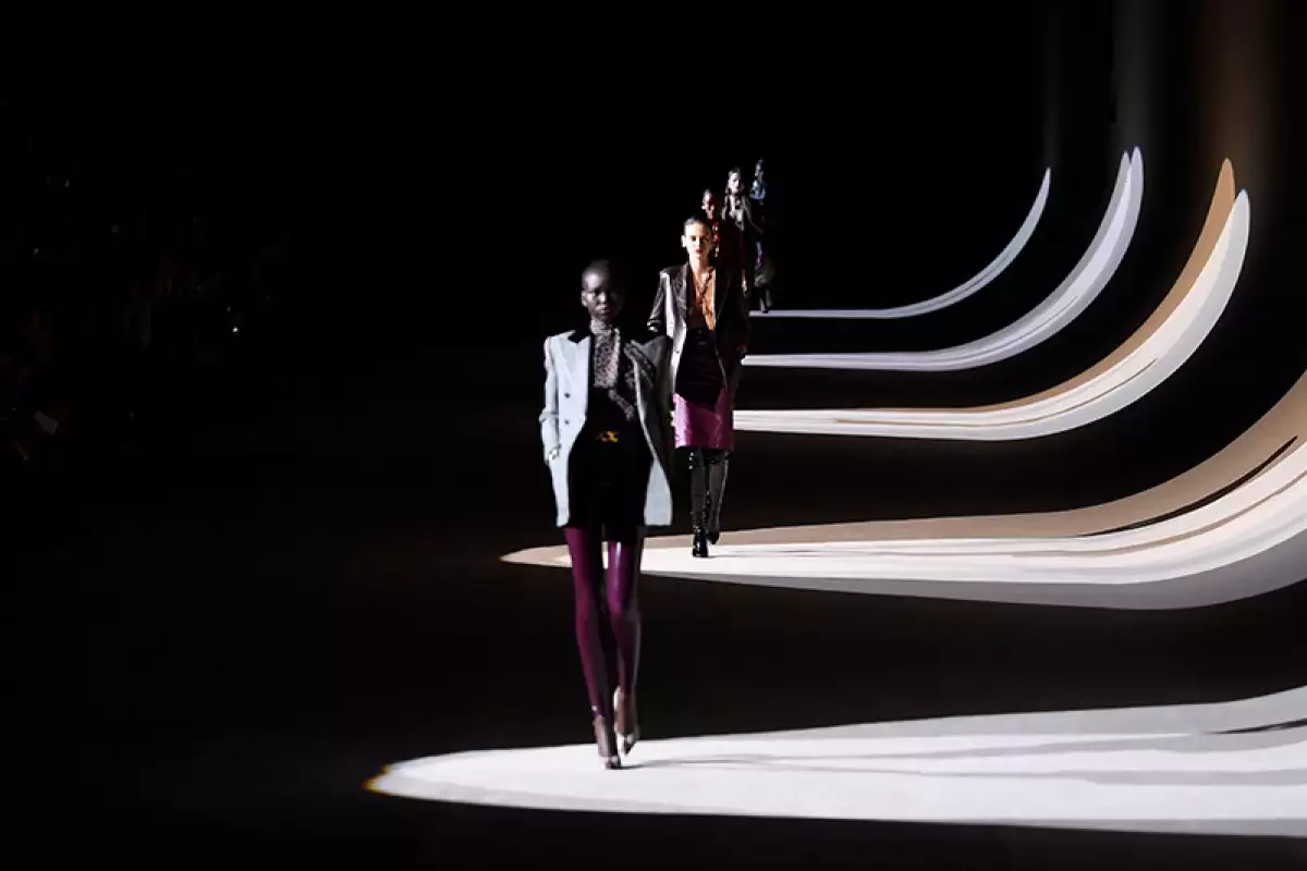Saint Laurent show, Runway, Fall Winter 2020, Paris Fashion Week, France - 25 Feb 2020