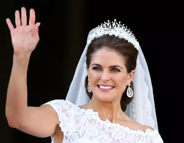 Magdalena usó su tiara favorita.