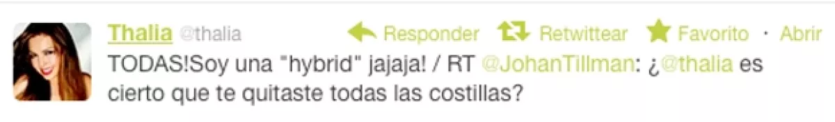 Este fue el primer mensaje de la cantante.