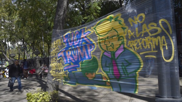 Manifestaciones con grafiti