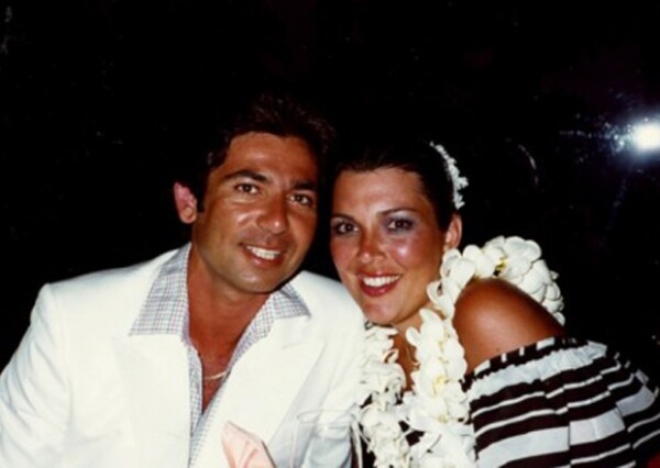 Rob Kardashian y Kris Jenner en su juventud.