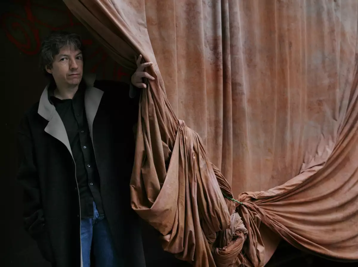 Close-up of Mexican author David Toscana in Paris, France on December 10th, 2008.