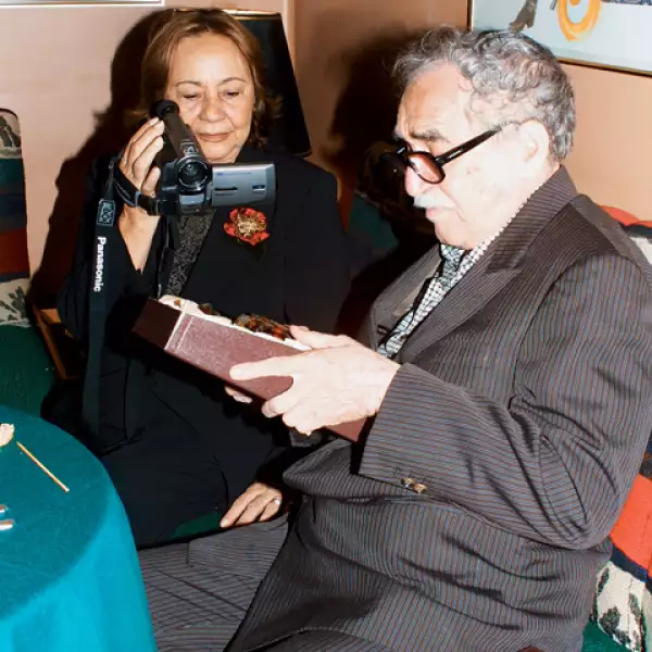 Con su amada Mercedes