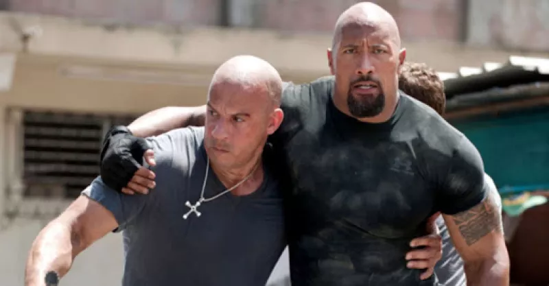 Vin Diesel y Dwayne "The Rock" Johnson, en Rápido y Furioso 5