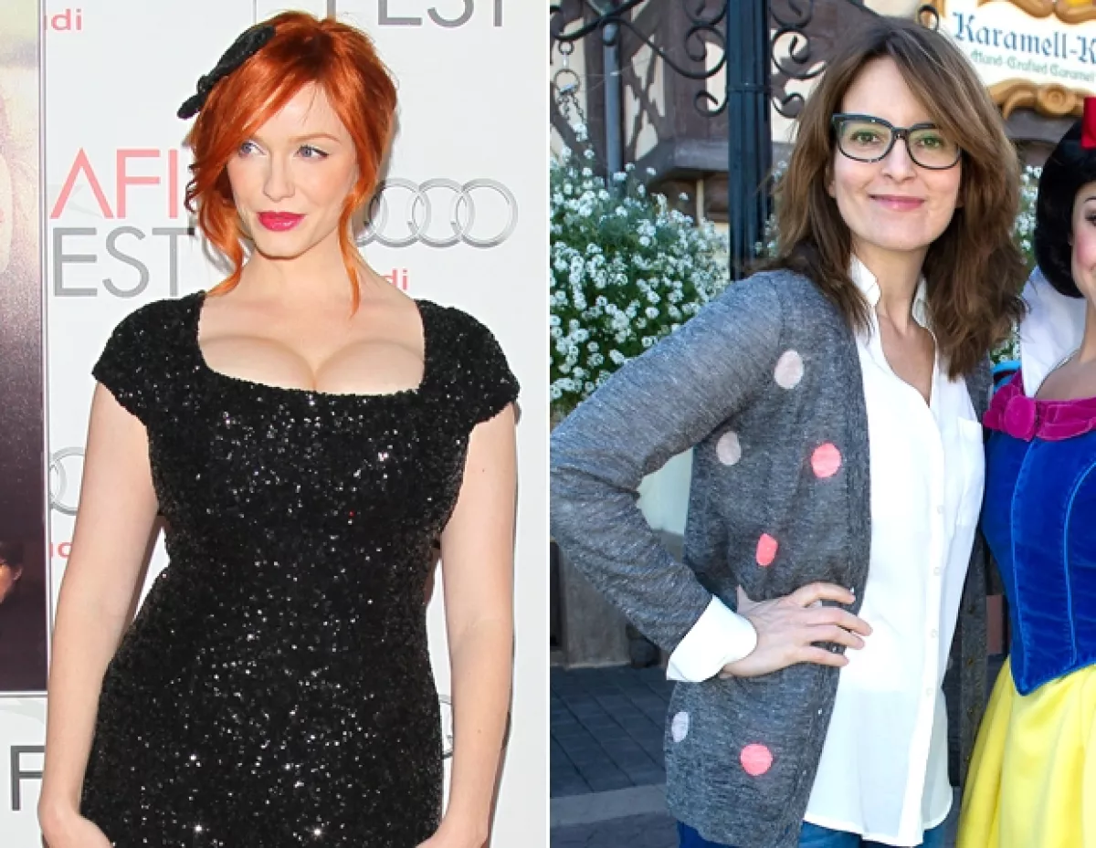 Christina Hendricks y Tina Fey