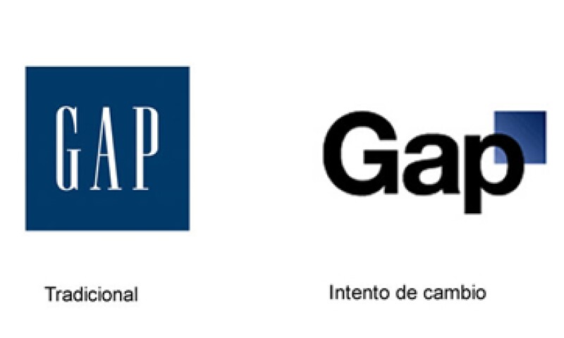 El cambio en el logo de GAP le trajo críticas en redes sociales. (Foto: Especial)