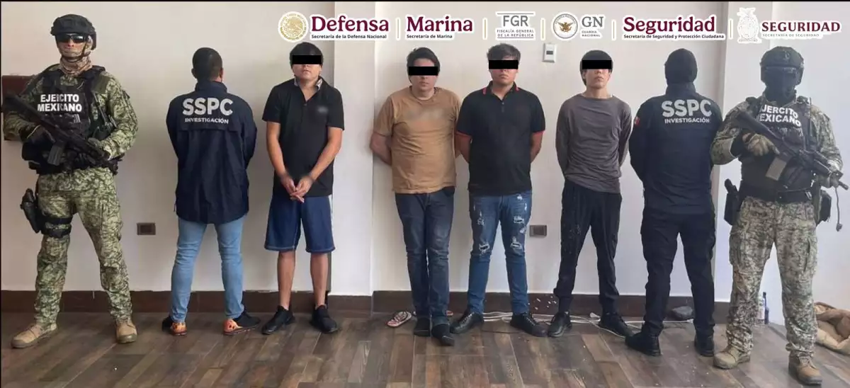 Detienen a cuatro operadores de "Los Chapitos" en Sinaloa