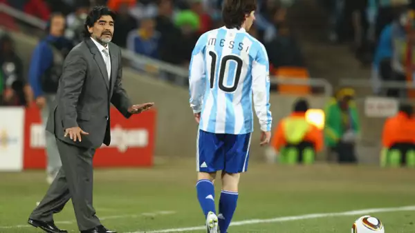 Maradona y Messi