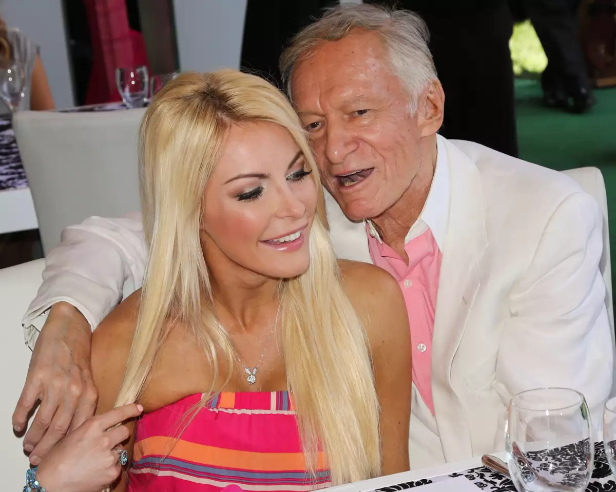 Hugh Hefner y Crystal Harris
