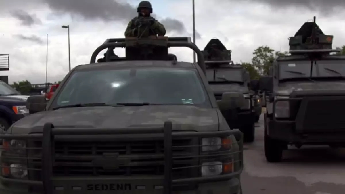 Elementos de la Secretaría de la Defensa Nacional durante un operativo de seguridad en Reynosa, Tamaulipas