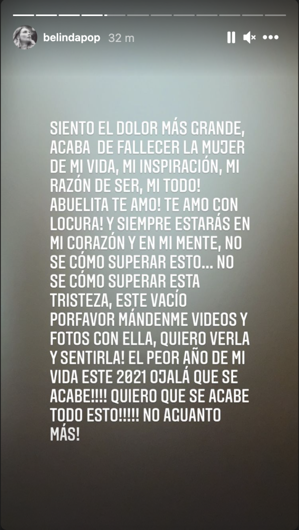 Mensaje de Belinda