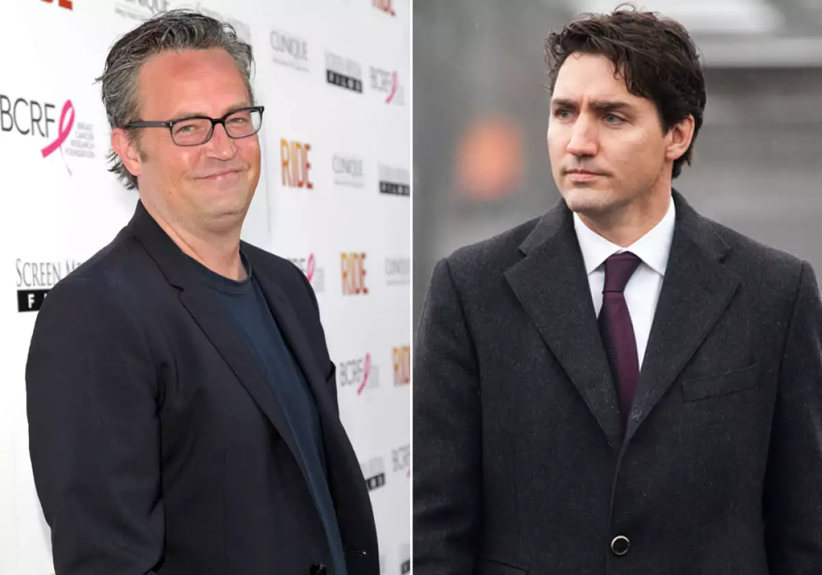 Matthew Perry y Justin Trudeau