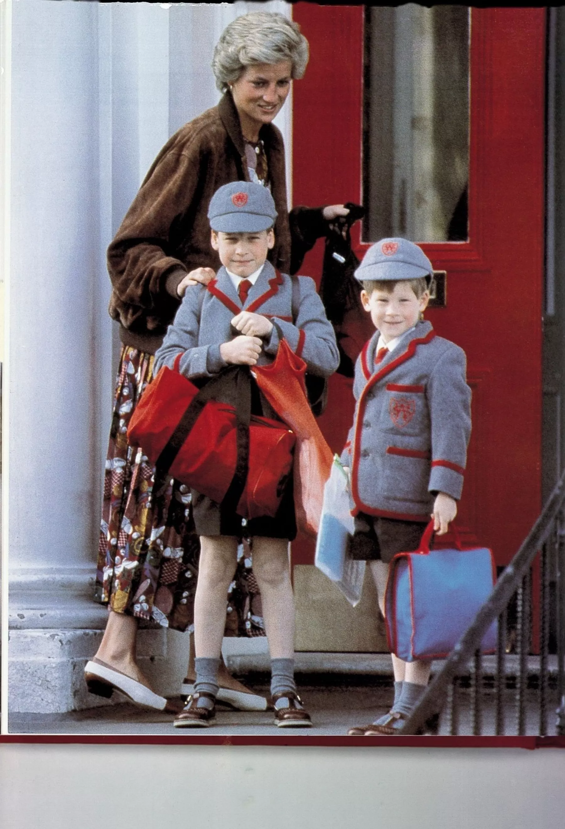 Lady Di, príncipe William y el príncipe Harry