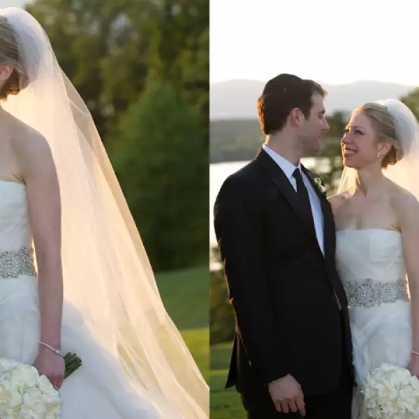 Chelsea Clinton se casó con Marc Mezvinsky en un vestido de Vera Wang.