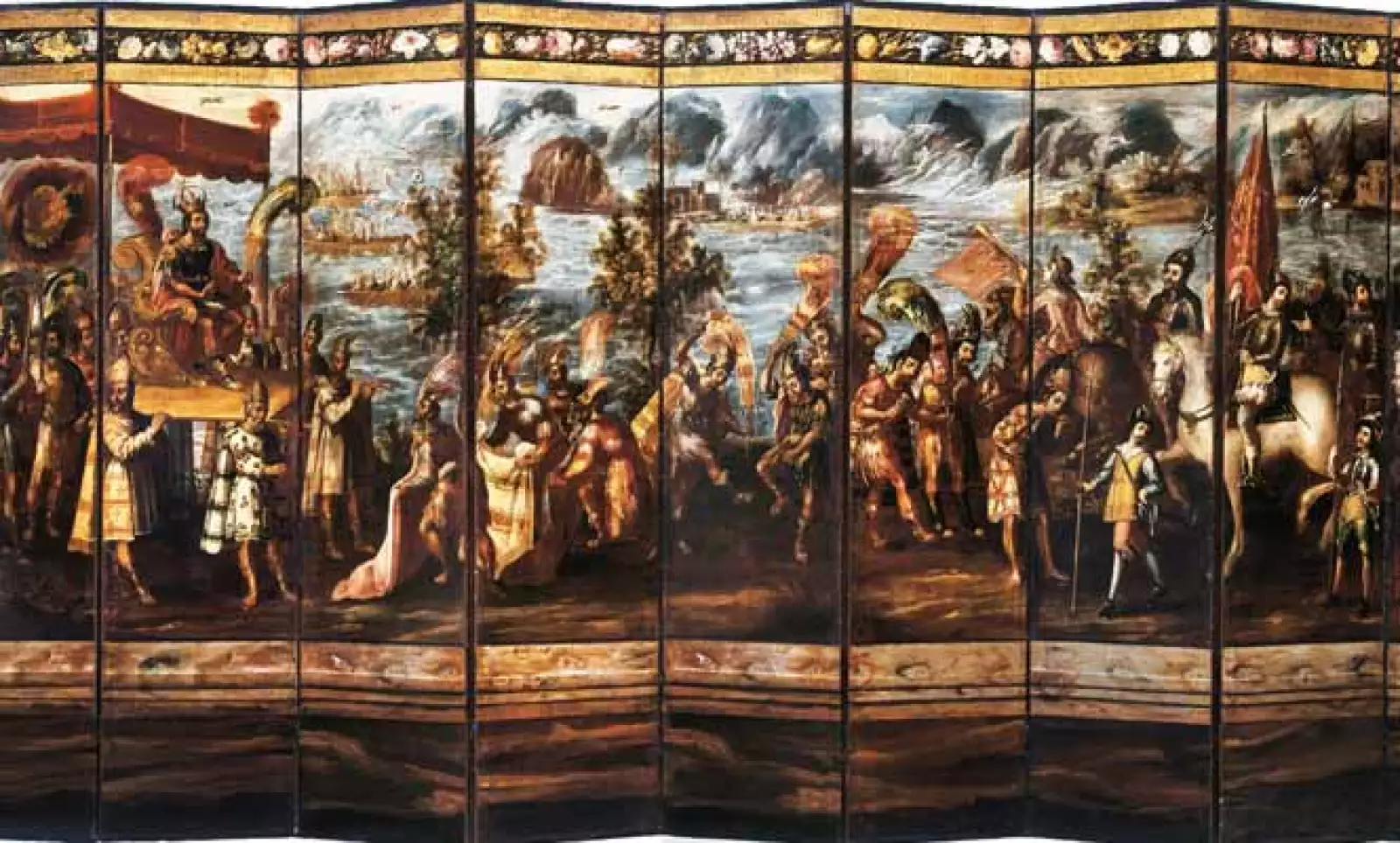 Autor: Juan Correa (ca. 1645-1717). Material: Óleo sobre tela. Tamaño: 250 x 600 cm. Origen: Col. Banco Nacional de México.