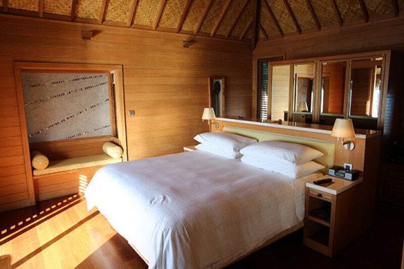 Aunque el lugar es completamente de madera, tiene todos los lujos de un hotel exclusivo.