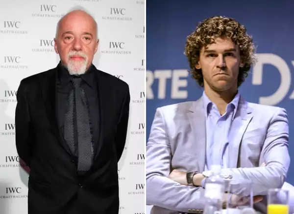 El escritor Paulo Coelho y el tenista Gustavo Kuerten.