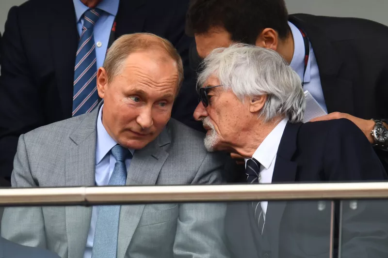 Vladimir Putin y Bernie Ecclestone