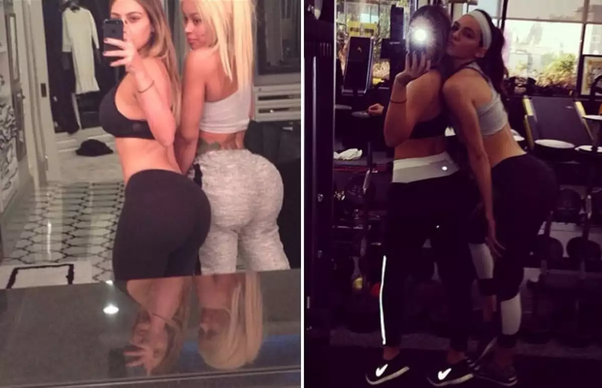 La atractiva modelo compartio a través de Instagram una imagen similar la que subió la mamá de North West a lado de su amiga Blac Chyna luego de sus entrenamientos