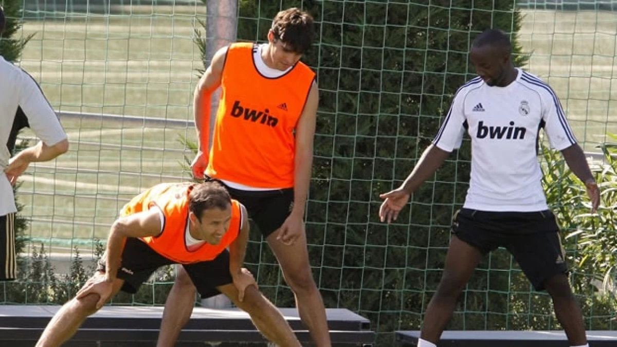 Kaka entrena con el Real Madrid