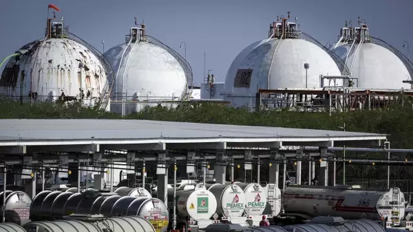 General view shows Mexican state oil firm Pemex's Cadereyta refinery, in Cadereyta