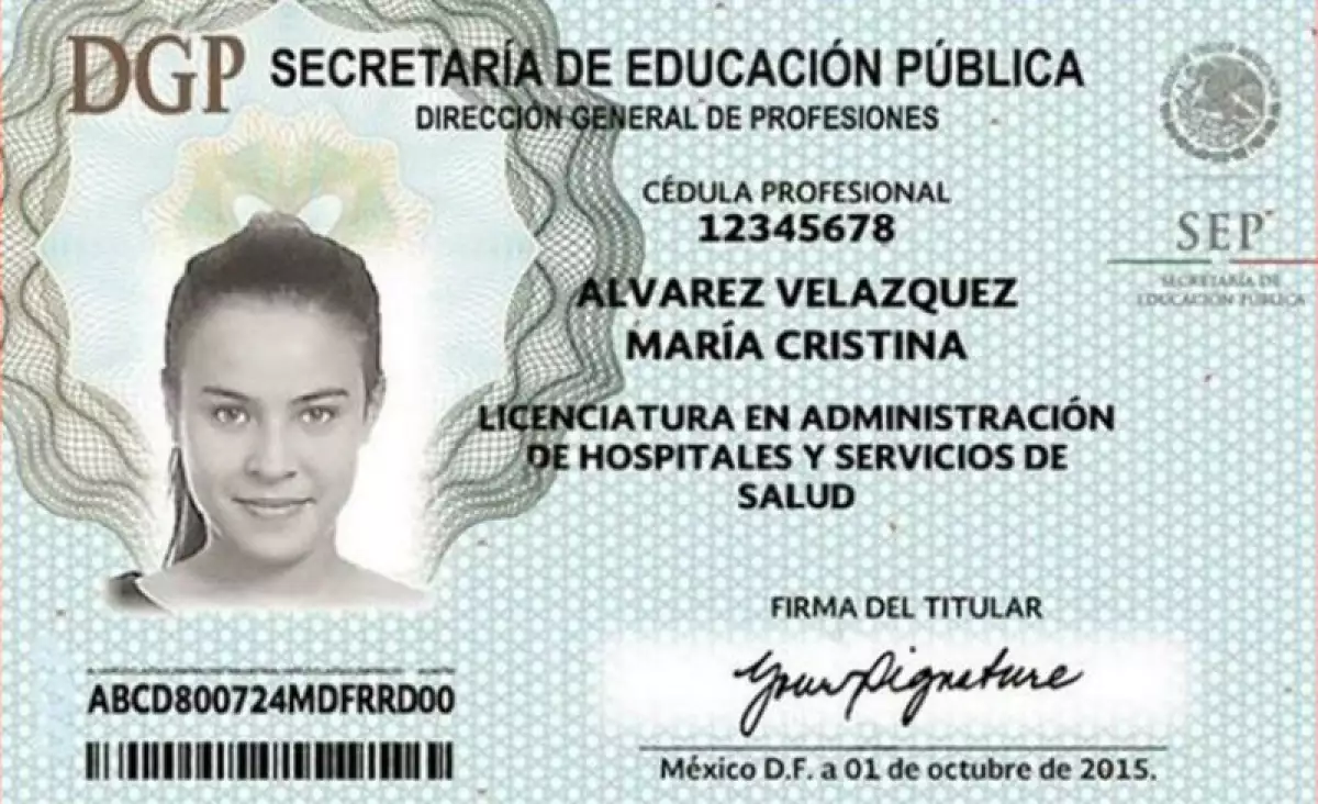 Cédula profesional
