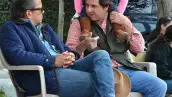 Solange Gorocica con Diego Solórzano y su hija Lucía.
