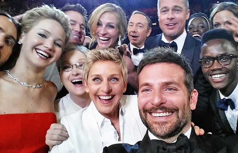 Esta es la ganadora de todas las selfies, pues su popularidad hasta ahora, ha sido insuperable.
