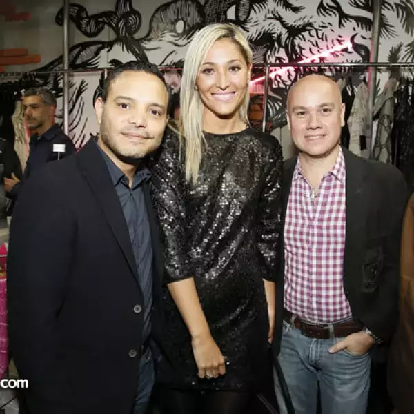 Ibarra y Bertholdo con Paulina López