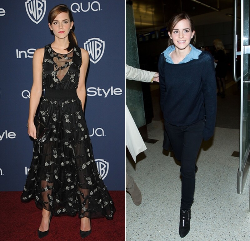 Durante la post-party de los Golden Globe Awards optó por este vestido Theory