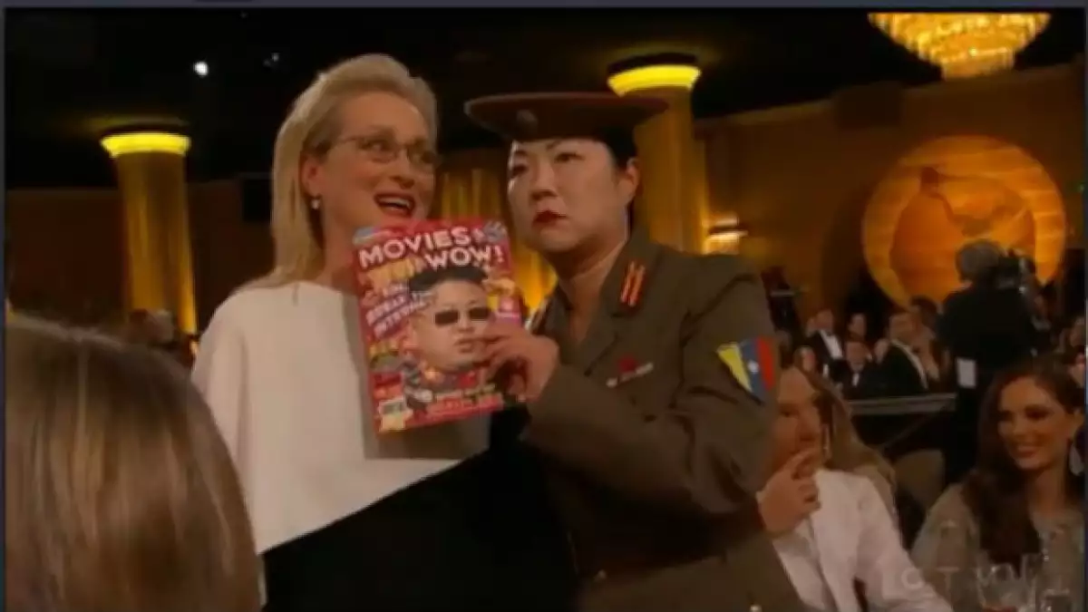 Tina Fey y Amy Poehler no perdonaron el tema de Corea del Norte en los Golden Globes y aprovecharon para explotar al máximo el tema y utilizarlo como una de las bromas de la noche.