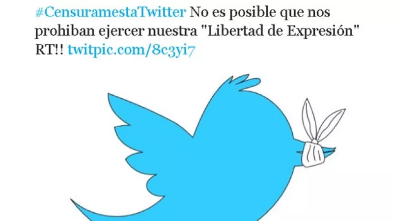 Usuarios de Twitter protestan contra la censura
