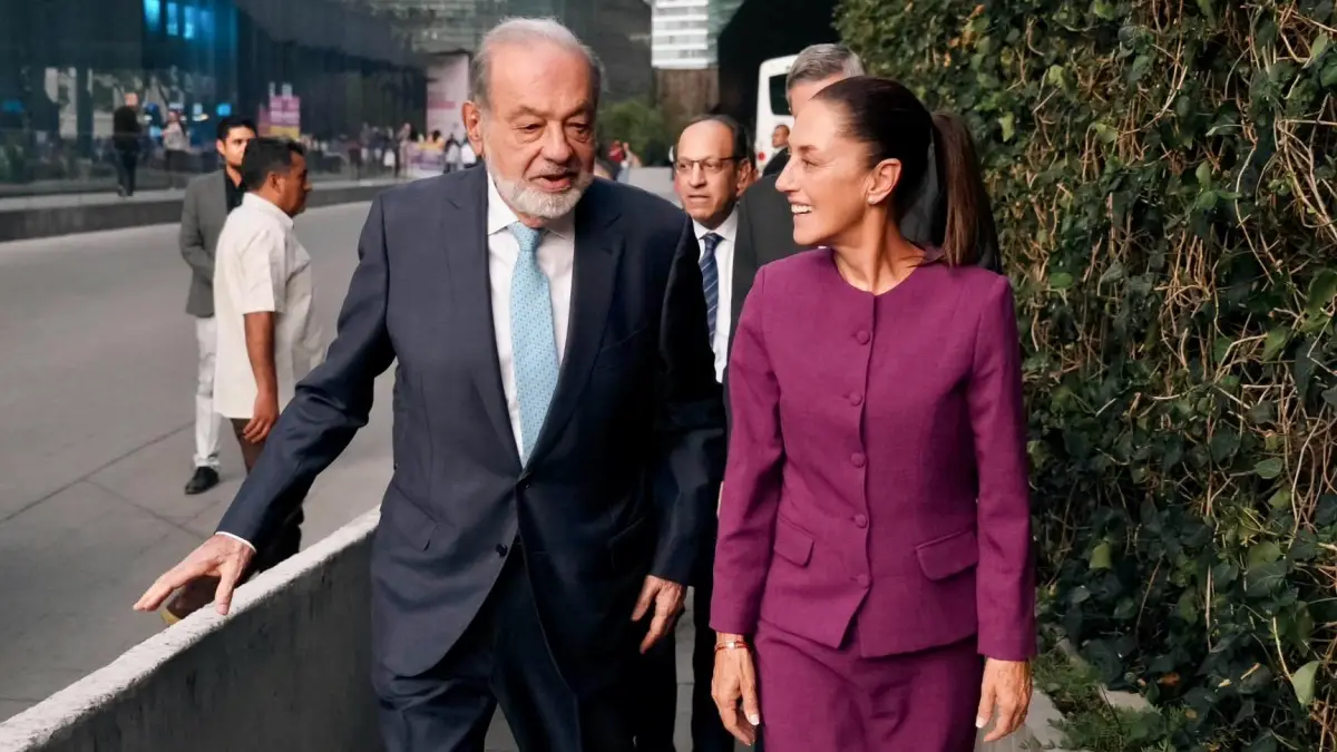 Claudia Sheinbaum defiende a Carlos Slim de Elon musk y niega investigación en su contra