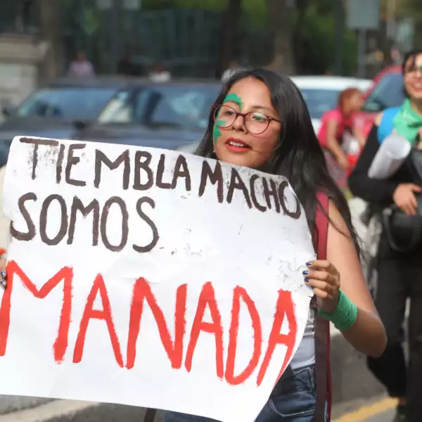Marcha feminista con motivo del Día Internacional de la Mujer