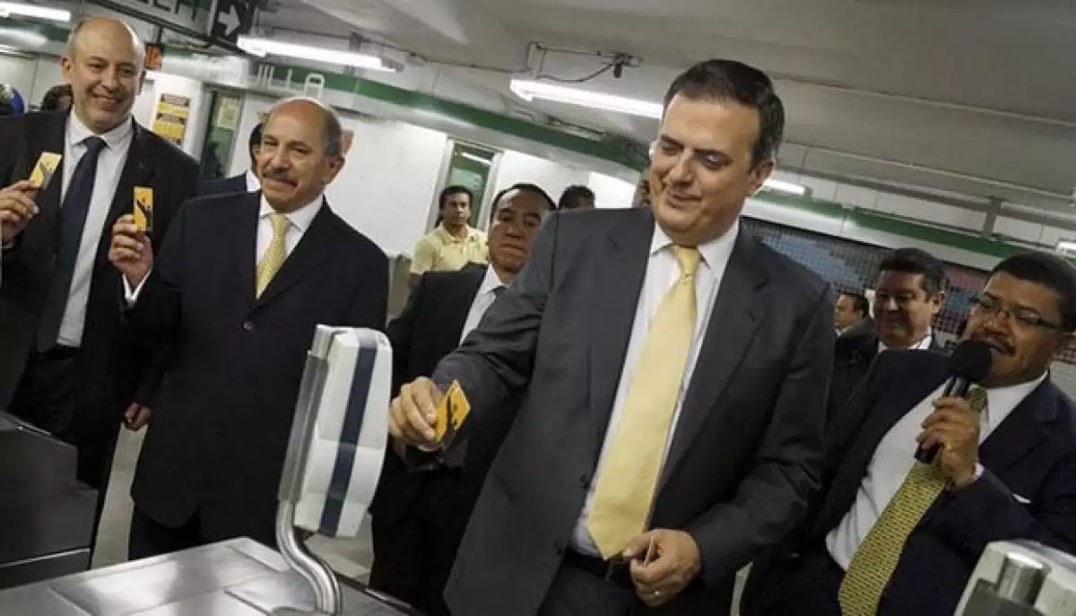 El actual Jefe de Gobierno Marcelo Ebrard.