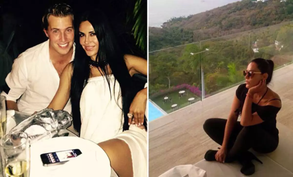 Después de llegar e instalarse, Carla disfrutó de la vista y de estar en compañía de su pareja.
