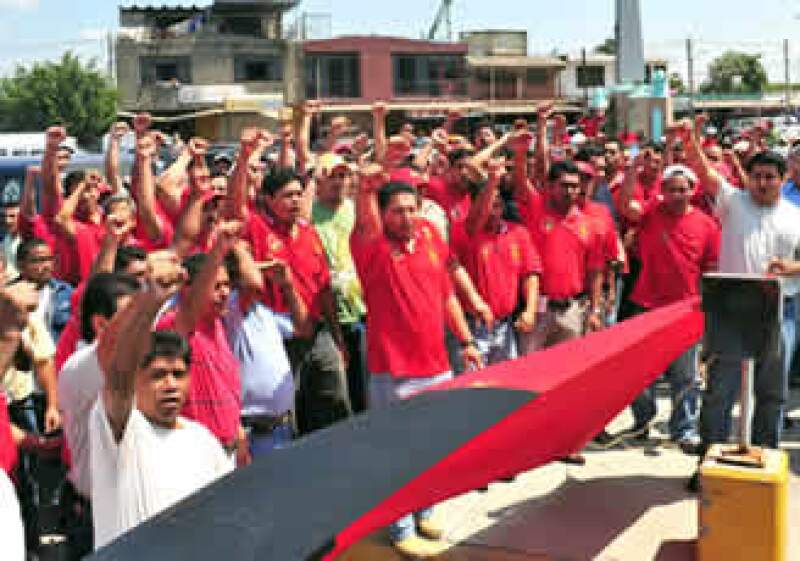 Los trabajadores sindicalizados están dispuestos a sostener el paro durante dos meses. (Foto: Notimex)