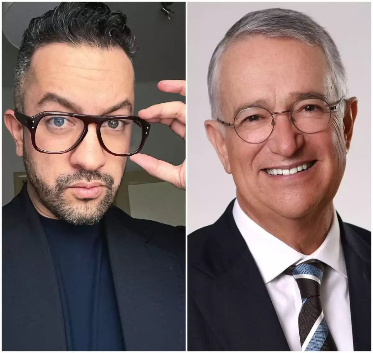 Chumel Torres y Ricardo Salinas Pliego.