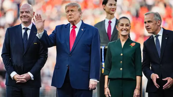 President Trump And First Lady Attend FIFA World Cup Final In New Jersey