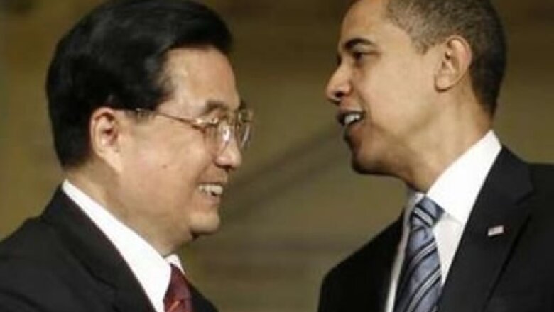 Obama y su homólogo de China Hu Jintao se vieron y conversaron acerca del comercio entre ambos pueblos.
