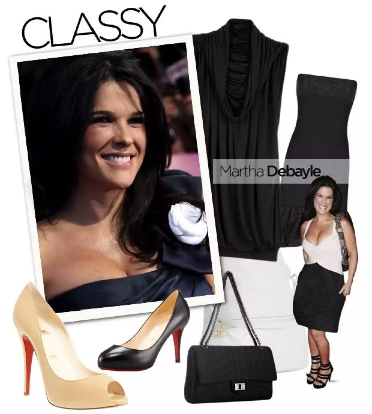 La conductora es amante de lo clásico y tiene muy claro que para lucir cualquier outfit, lo primero es conocer a la perfección su cuerpo.