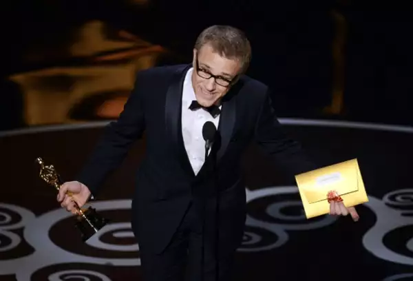 Christoph Waltz agradeció a los otros nominados en su categoría.