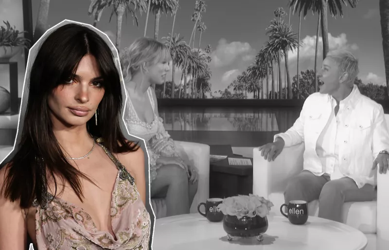 Emily Ratajkowski defendió a Taylor Swift de Ellen DeGeneres.