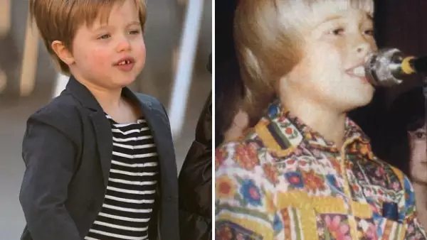 Comparando imágenes de Brad Pitt con fotos actuales de su hija mayor, Shiloh, es notorio que la manzana no cayó muy lejos del árbol y la niña cada día se parece más a su papá.