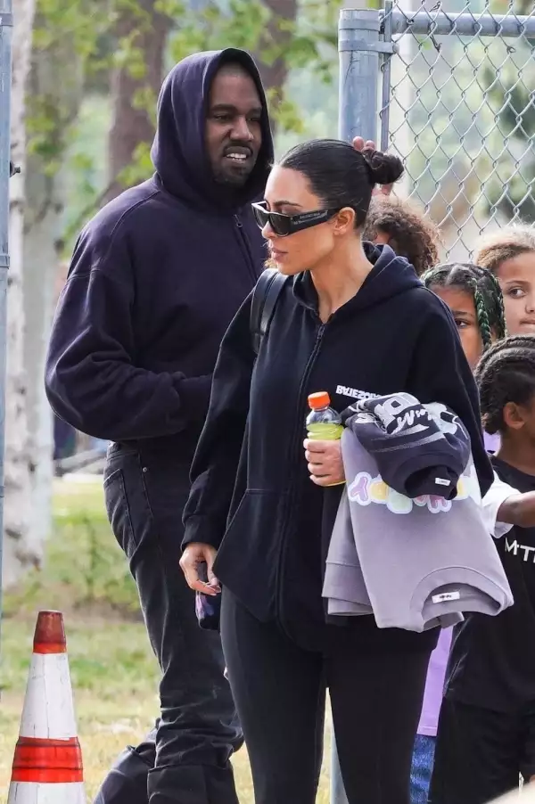 PREMIUM EXC Kim Kardashian, Kanye West