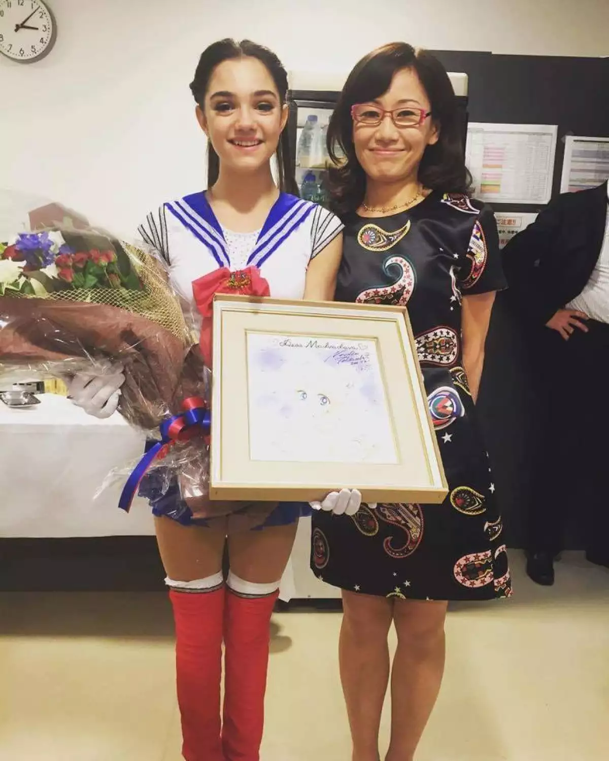 Evgenia Medvedeva y Naoko Takeuchi