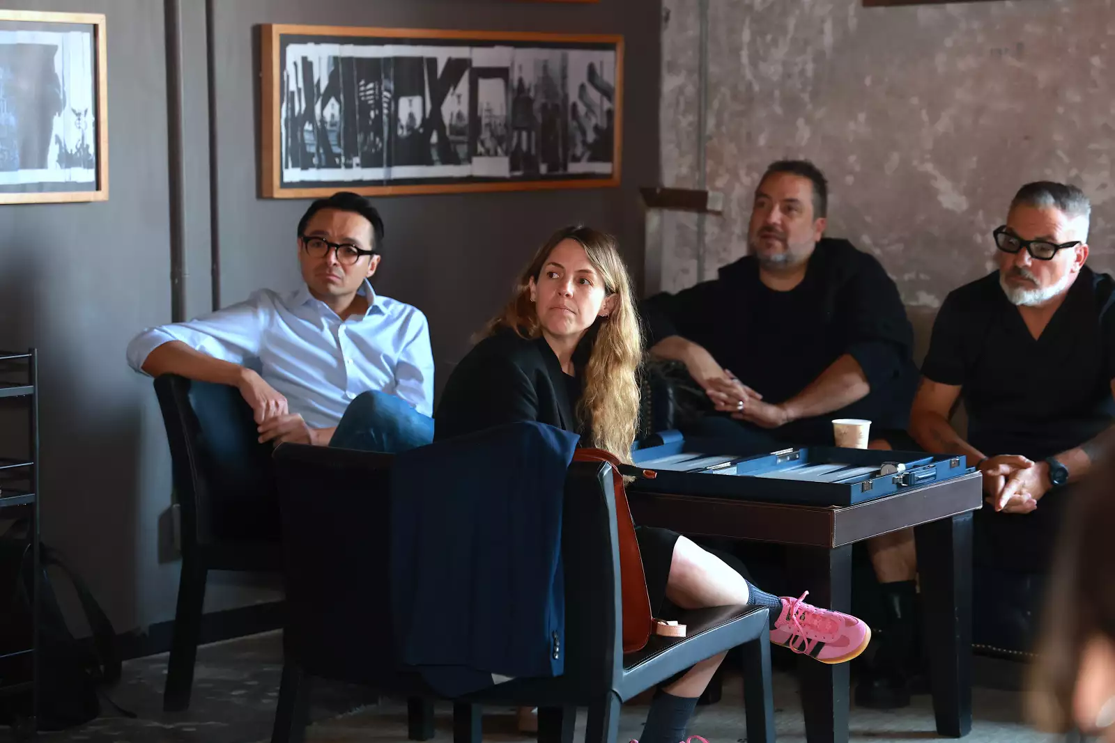 Pedro Aguilar, Claudia Cándano, Juan Carlos Campos e Ignacio Ca