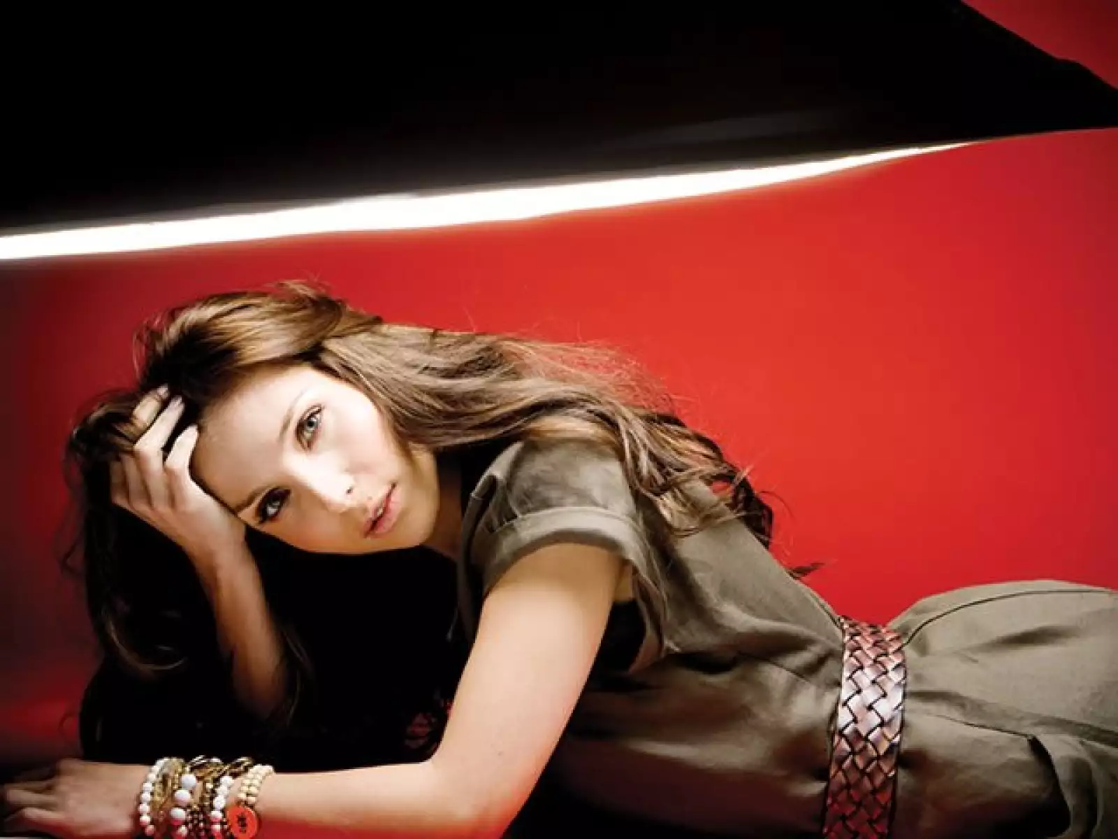 Backstage en la sesión fotográfica.