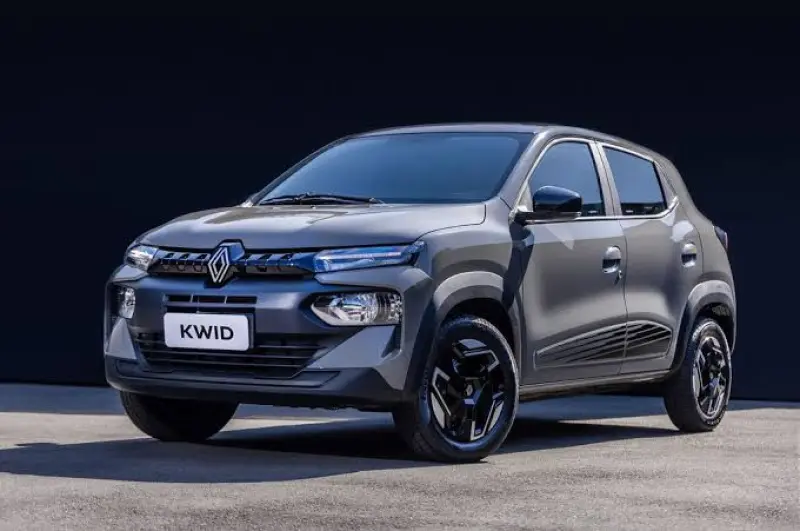 Una imagen de Renault Kwid en color gris.