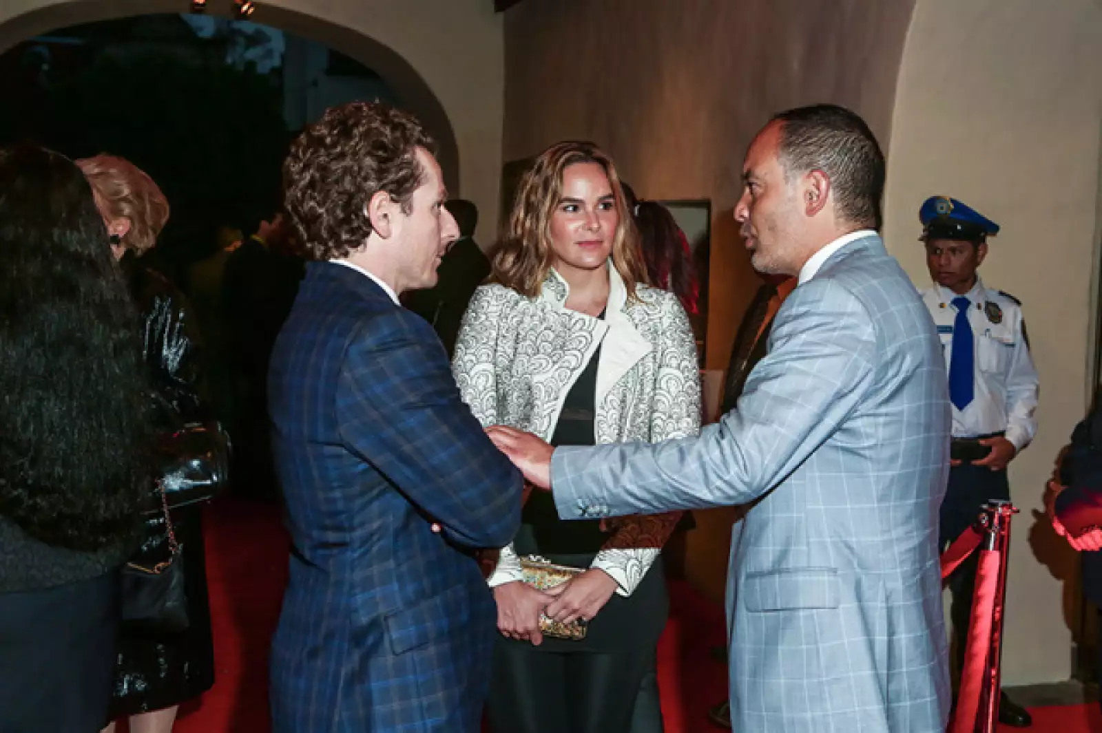 Francisco González, Paola Celada y Luis Serna